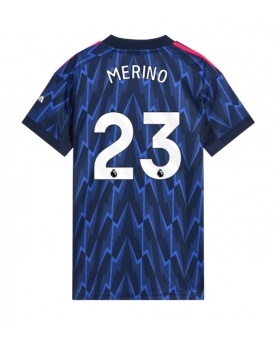 Billige Fotballdrakt Arsenal Mikel Merino #23 Replika Bortedrakt Dame 2025-26 Kortermet Billige Fotballdrakt Arsenal Mikel Merino #23 Replika Bortedrakt Dame 2025-26 Kortermet